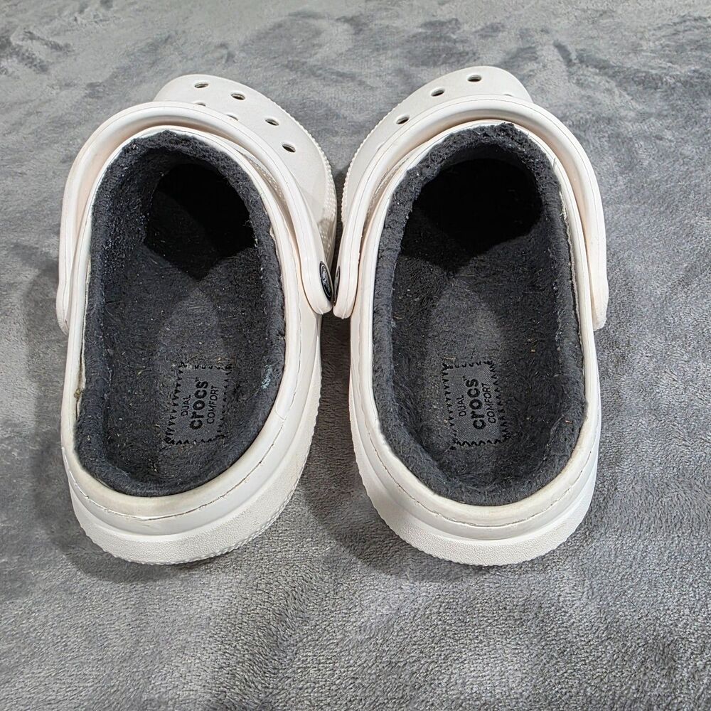 Crocs Fleece Lined White Size 7 Men’s/‎ 9 Women’s - Picture 4 of 6